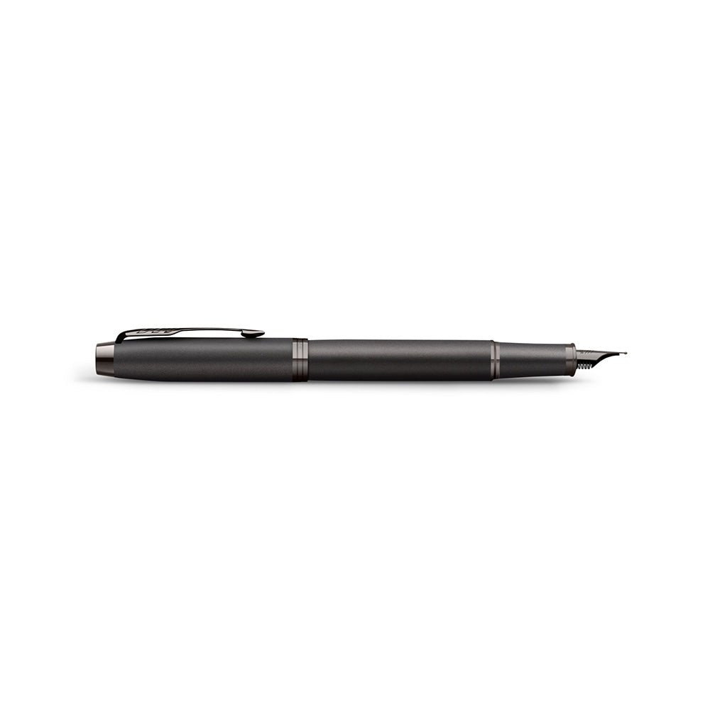 Parker IM Monochrome Titanium Trim Fountain Pen - Medium Nib