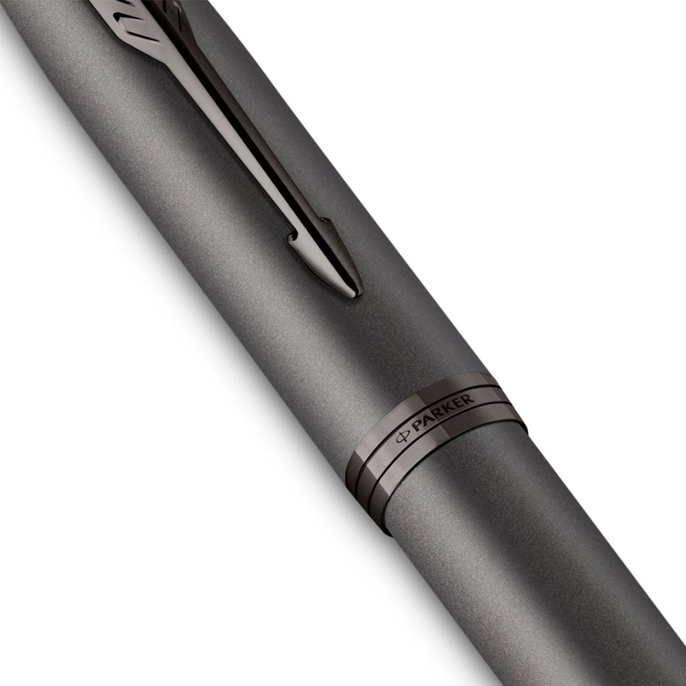 Parker IM Monochrome Titanium Trim Fountain Pen - Medium Nib