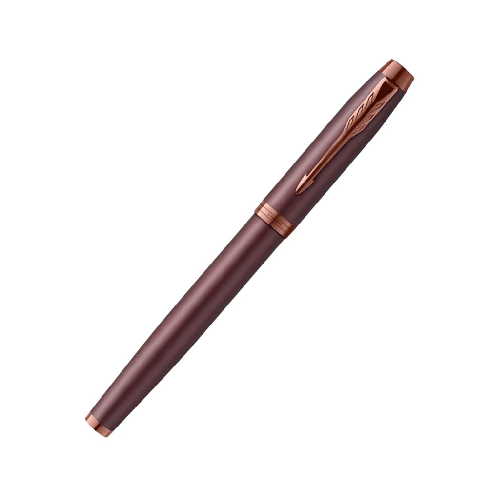 Parker IM Monochrome Burgundy Trim Rollerball Pen