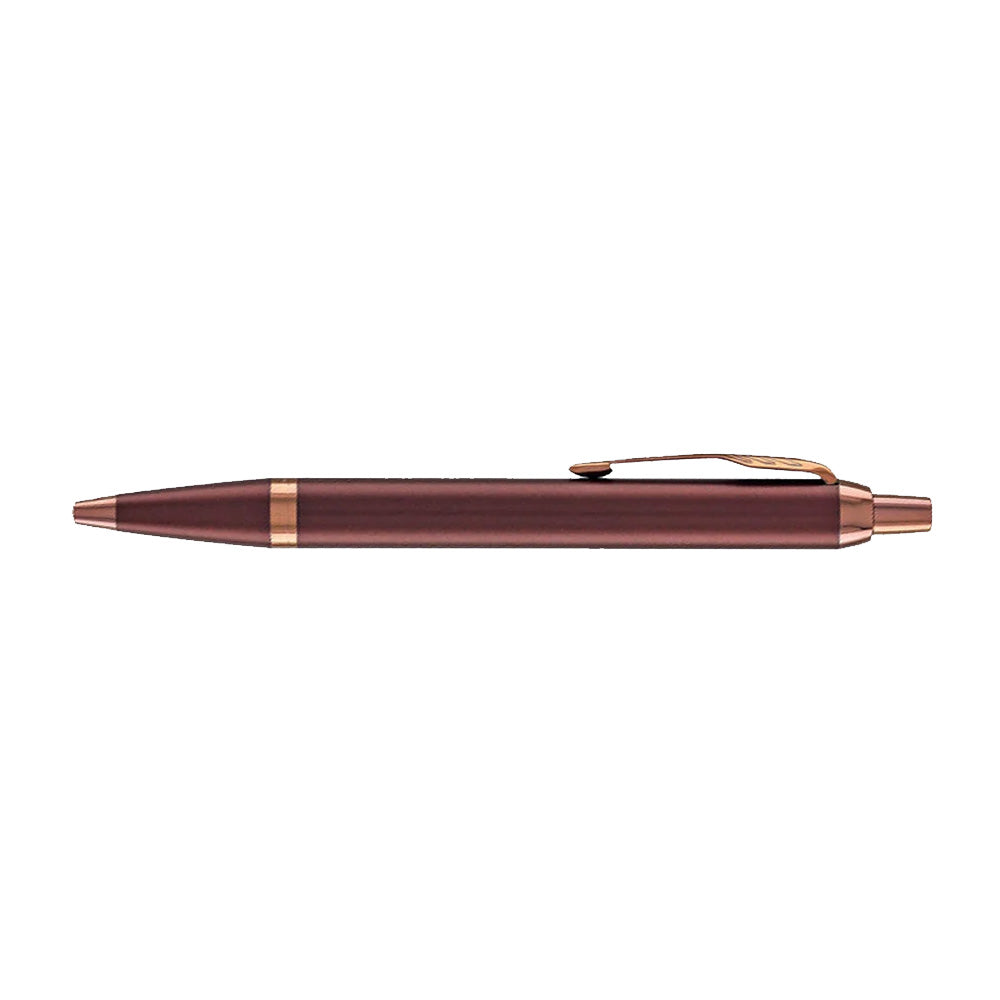 Parker IM Monochrome Burgundy Trim Ballpoint Pen