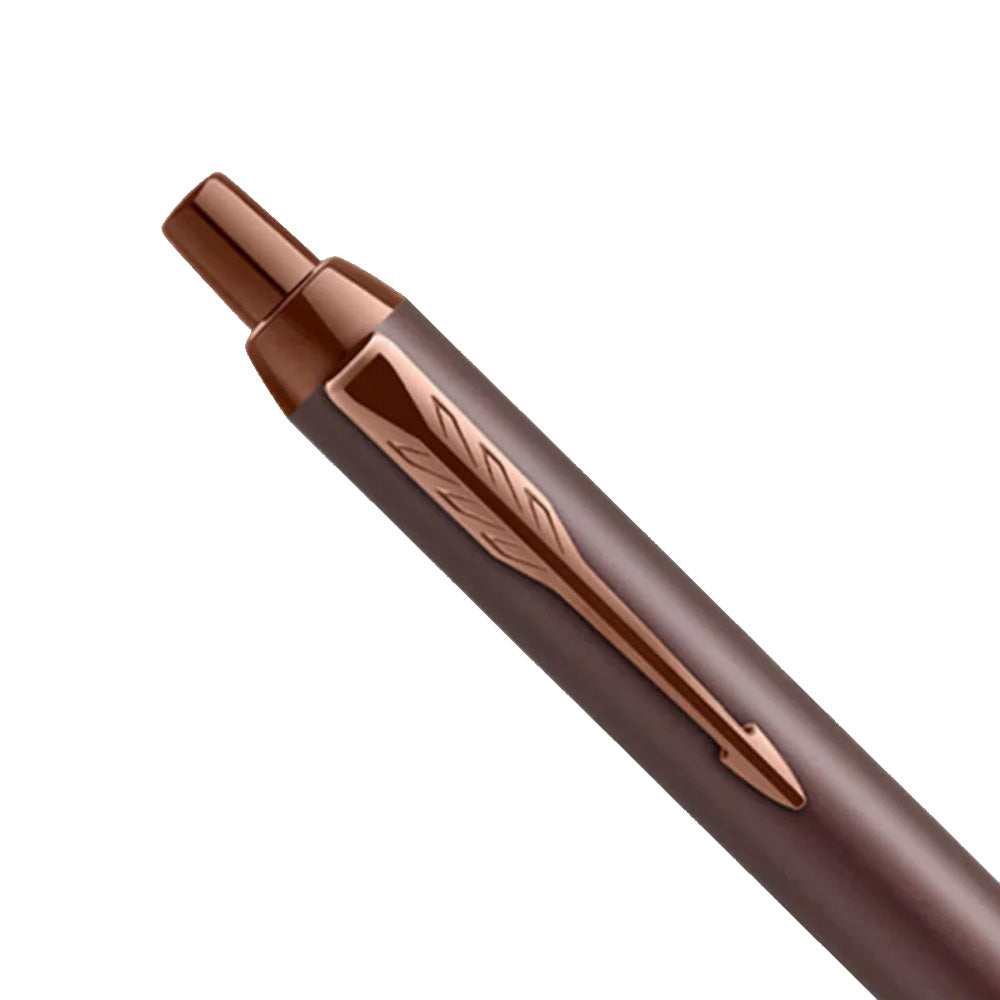 Parker IM Monochrome Burgundy Trim Ballpoint Pen