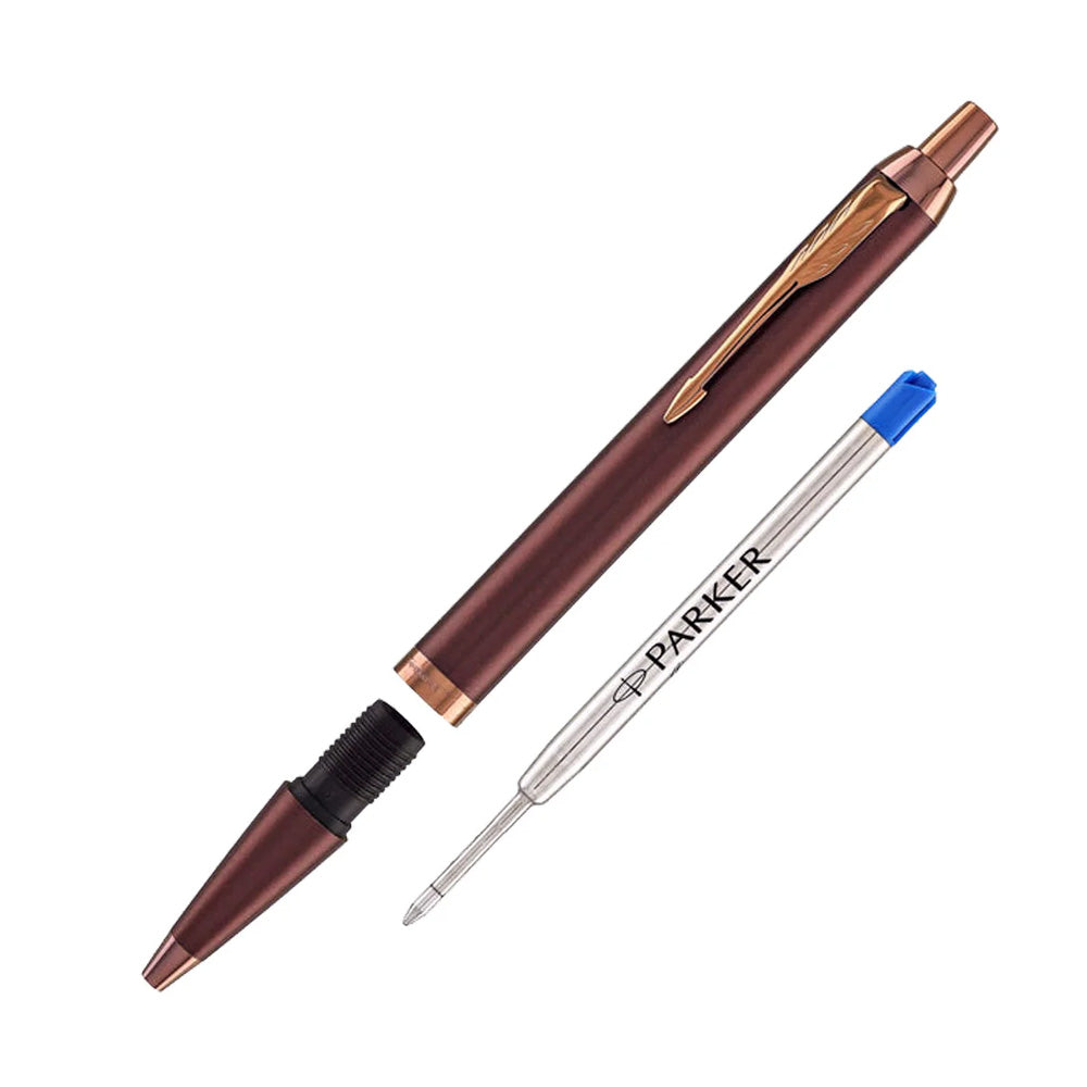 Parker IM Monochrome Burgundy Trim Ballpoint Pen