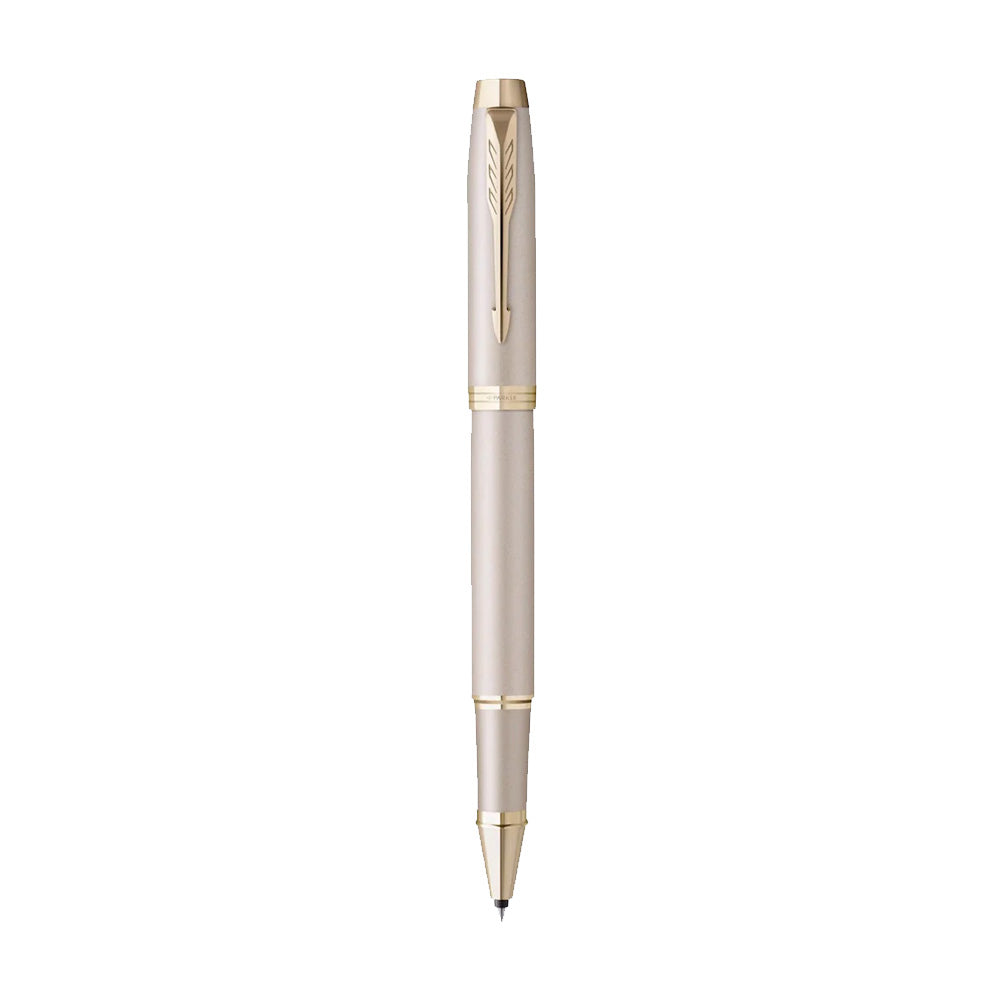Parker IM Monochrome Champagne Trim Rollerball Pen