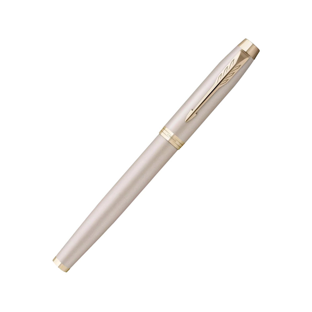 Parker IM Monochrome Champagne Trim Rollerball Pen