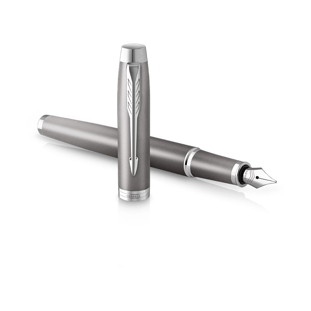 Parker IM Rituals Grey Gradient with Chrome-Plated Trim Fountain Pen - Fine Nib