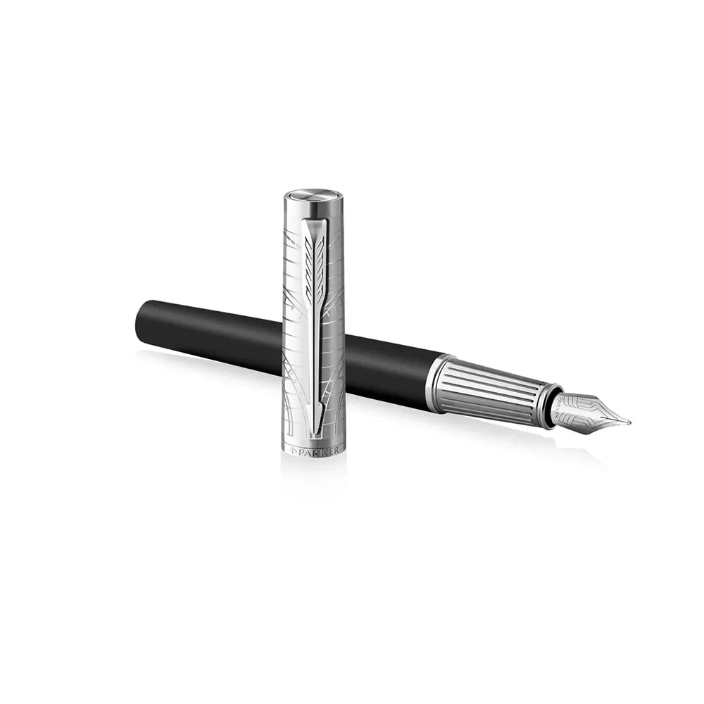 Parker Ingenuity Legacy of Flight Matte Black Lacquer CT Fountain Pen - Stainless Steel Nib