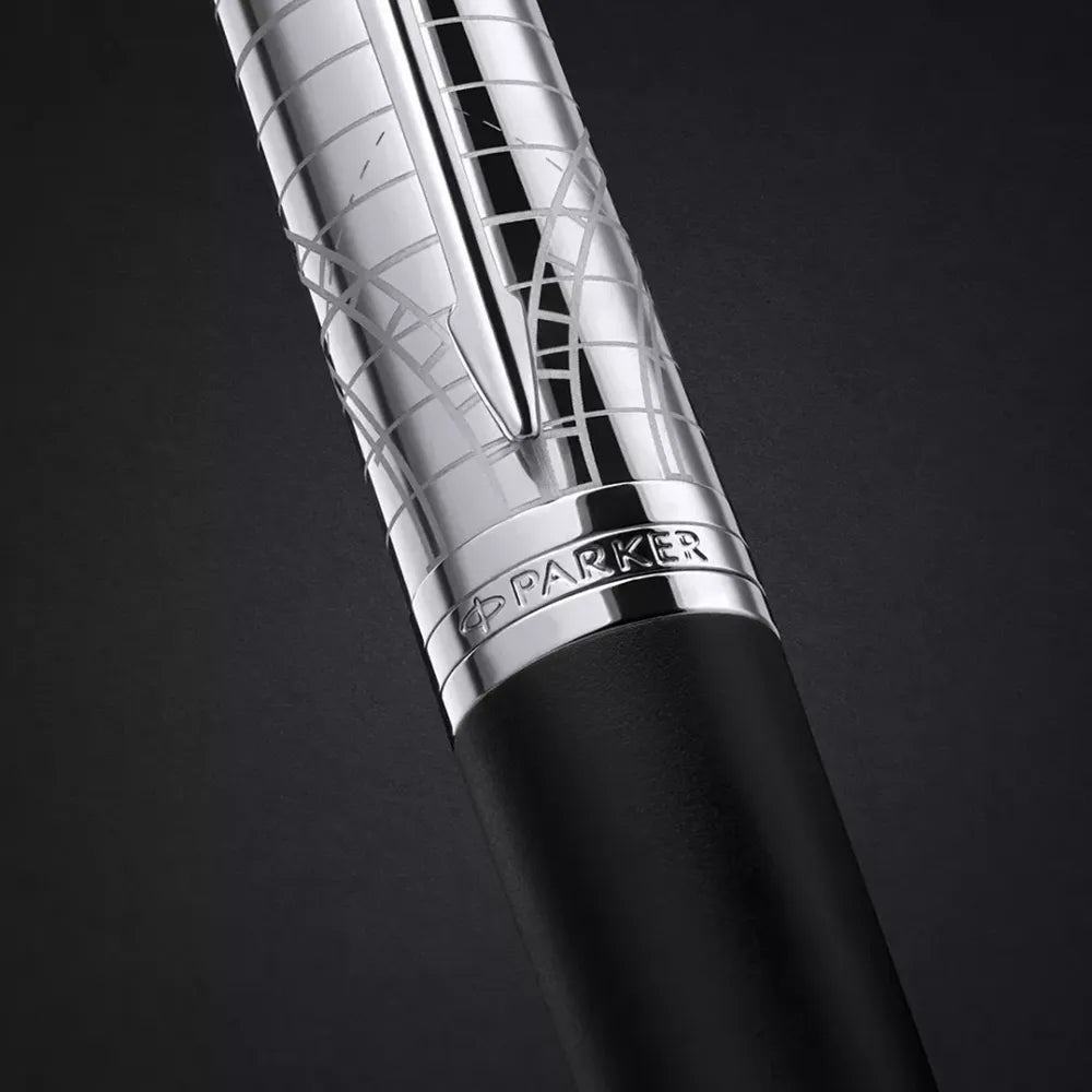 Parker Ingenuity Legacy of Flight Matte Black Lacquer CT Fountain Pen - Stainless Steel Nib