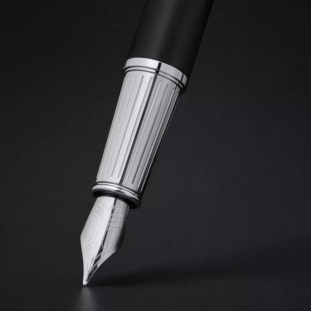 Parker Ingenuity Legacy of Flight Matte Black Lacquer CT Fountain Pen - Stainless Steel Nib