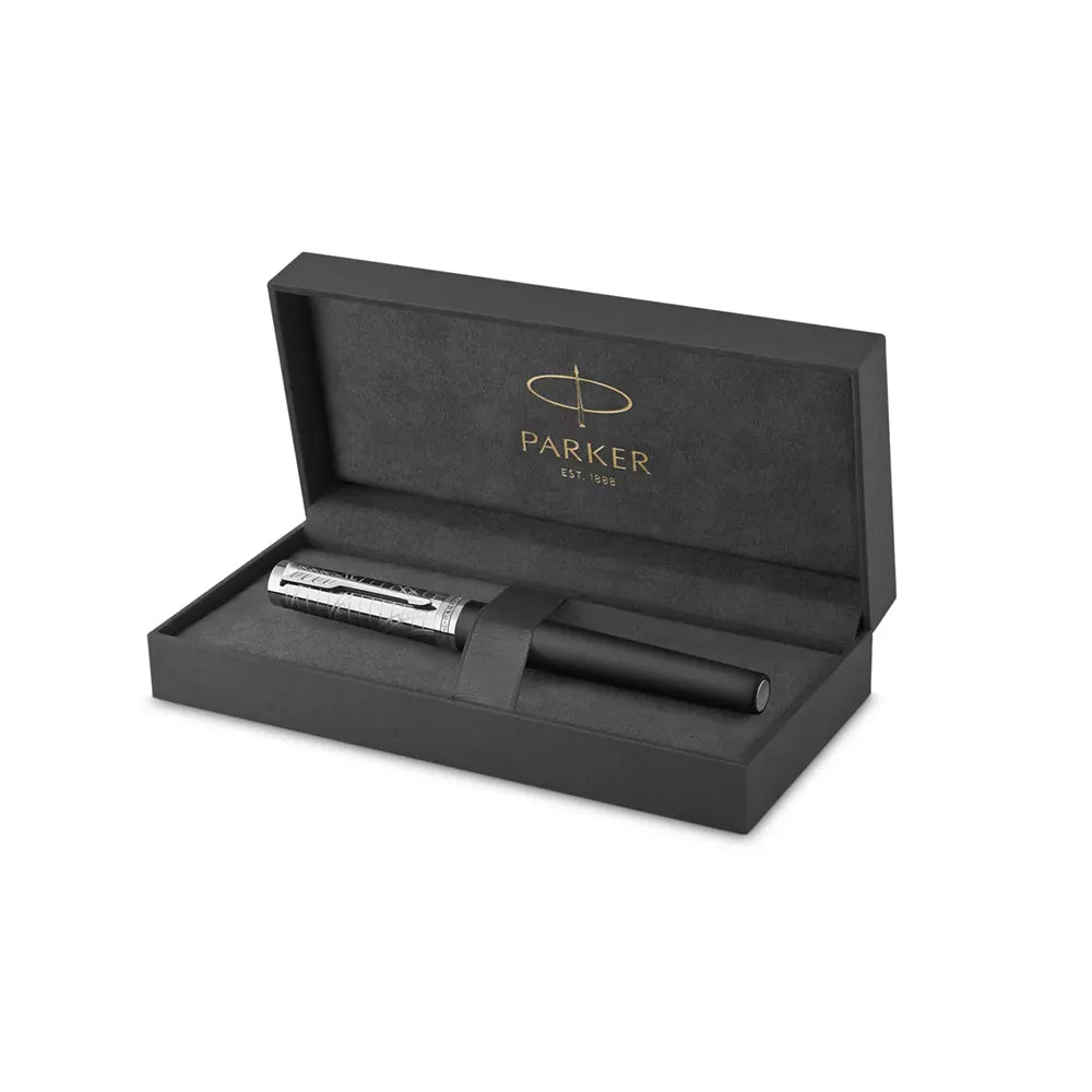 Parker Ingenuity Legacy of Flight Matte Black Lacquer CT Fountain Pen - Stainless Steel Nib