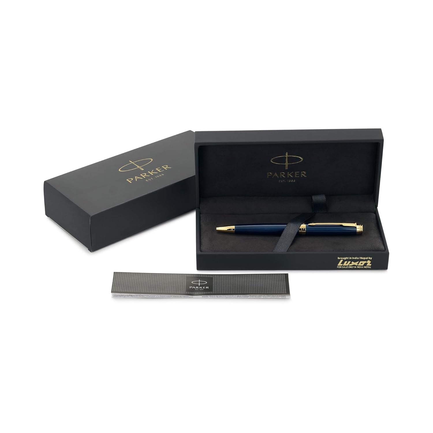 Parker Ambient Laque Blue Gold Trim Ballpoint Pen
