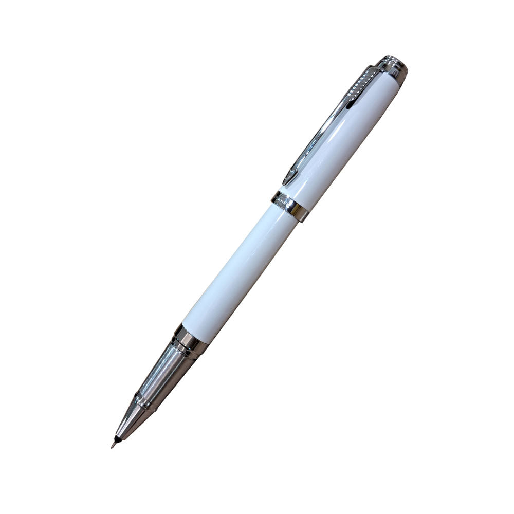 Parker Ambient White Chrome Trim Rollerball Pen
