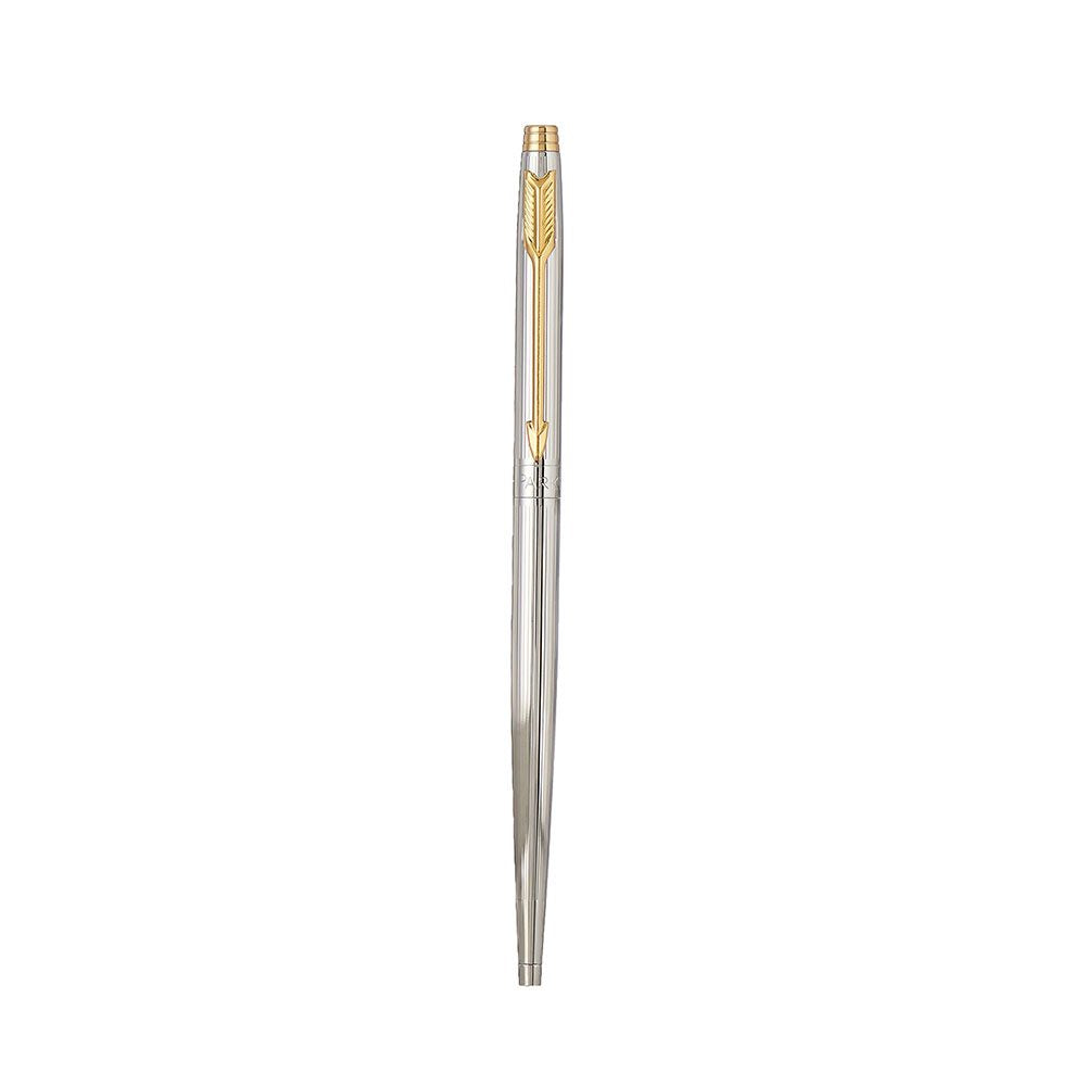 Parker Insignia Shiny Chrome With Gold Trim Ballpoint Pen