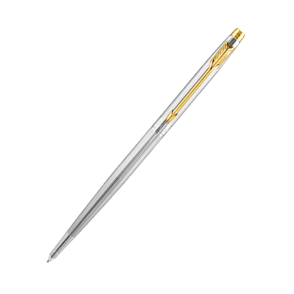 Parker Insignia Shiny Chrome With Gold Trim Ballpoint Pen