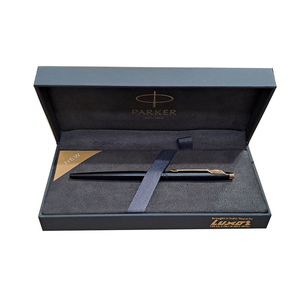 Parker Insignia Matte Black Gold Trim Ball Pen