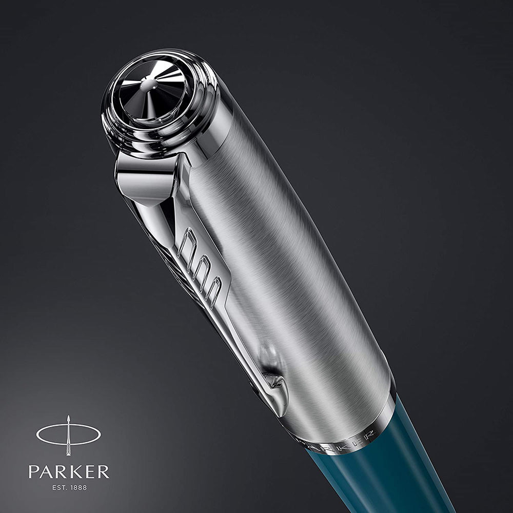 Parker 51 Teal Blue CT Ballpoint Pen