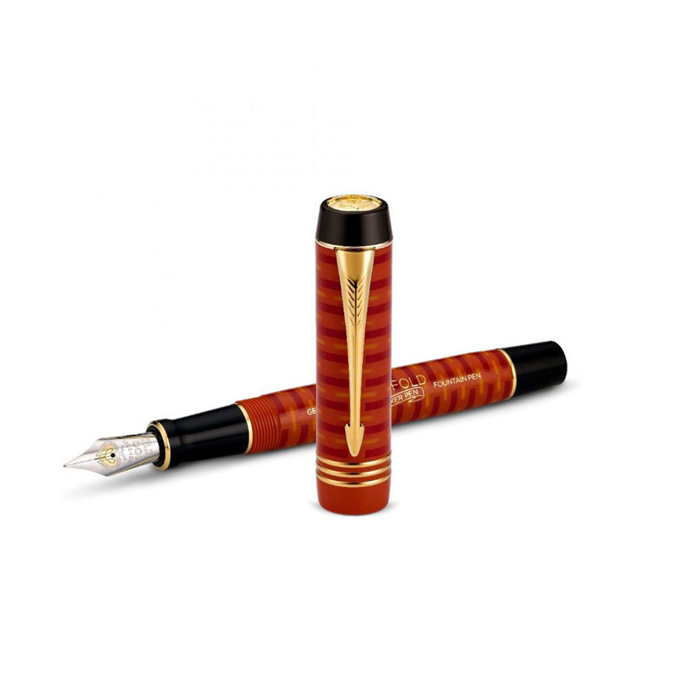 Parker Duofold Red with GT 100th Anniversary Centennial L.E. Fountain