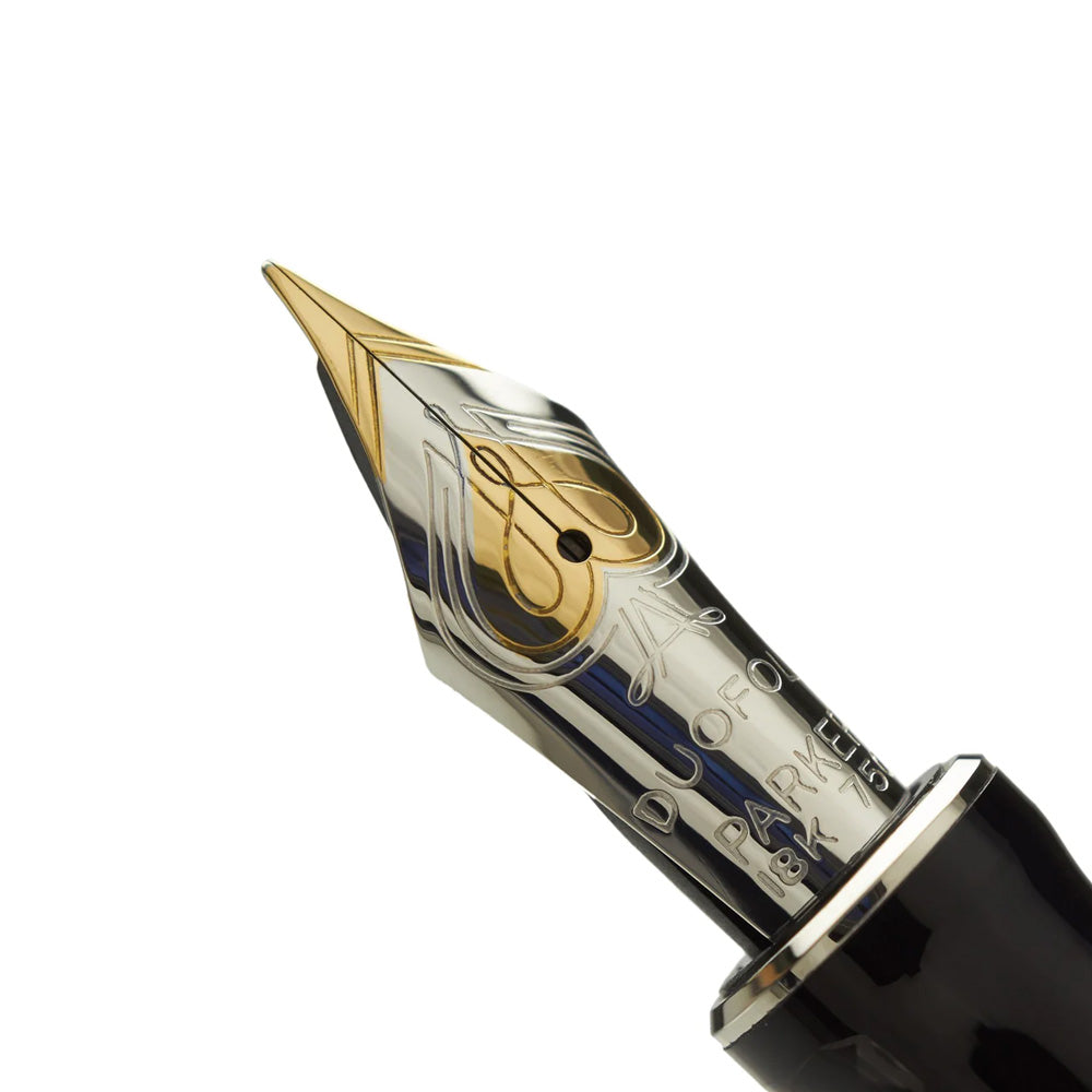 Parker Duofold Classic Big Red Vintage CT Fountain - 18Kt Gold Medium Nib