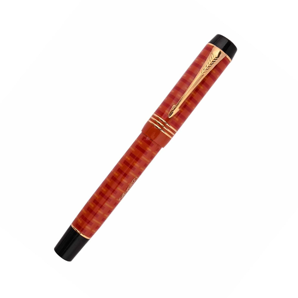Parker Duofold 100th Big Red Resin Gold Trim Limited Edition Fountain