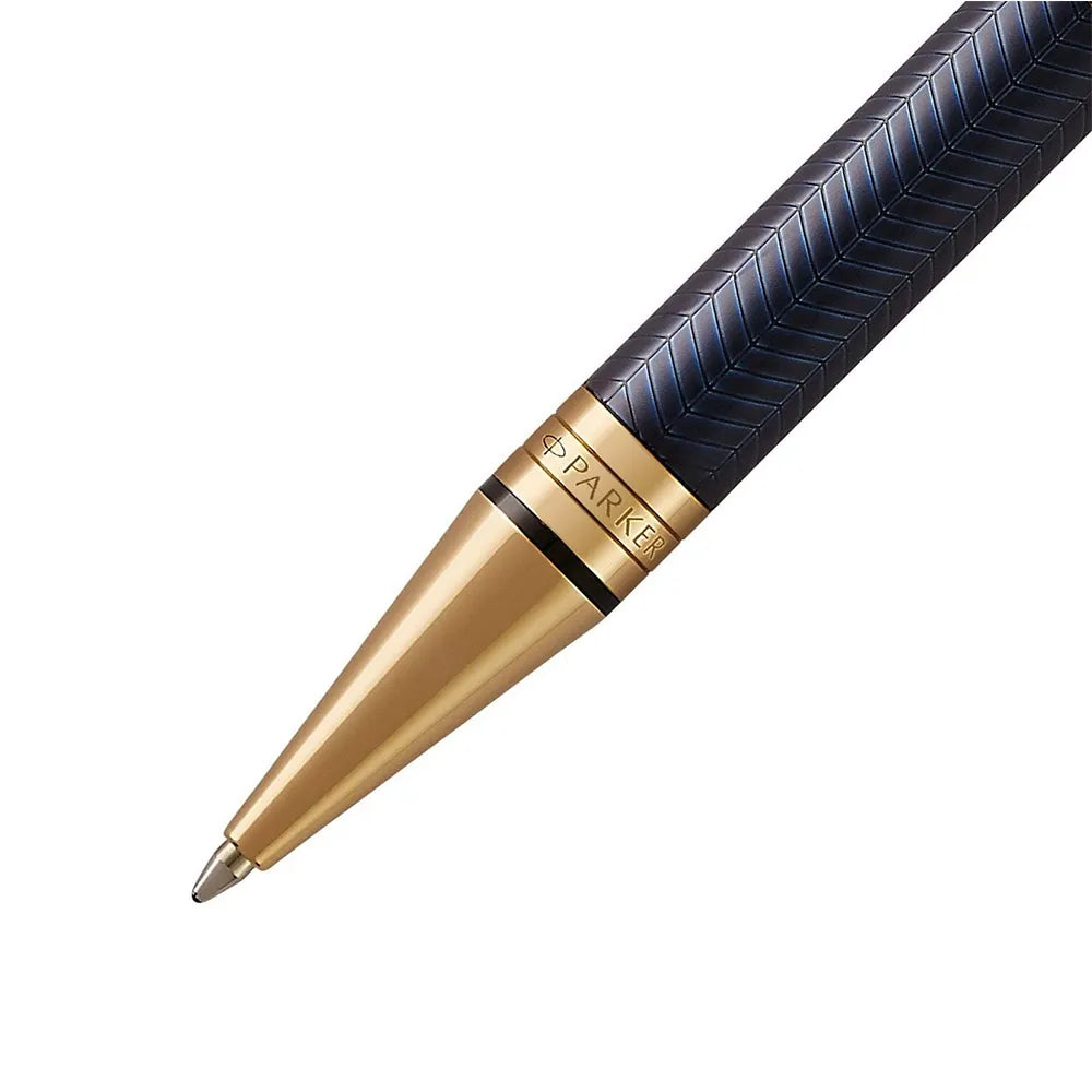 Parker Duofold Prestige Blue Chevron GT Ballpoint Pen
