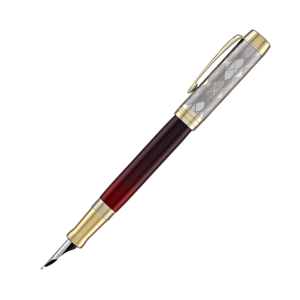 Parker Duofold Arnold Palmer Deep-Red Lacquer 23Kt Gold-Plated Trim Limited Edition Fountain Pen - 18Kt Gold Fine Nib