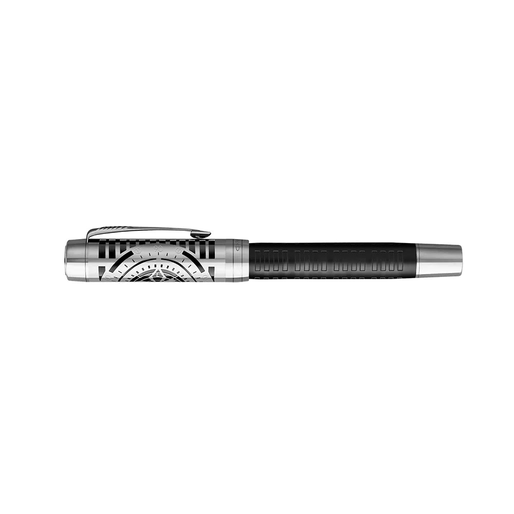 Parker Duofold Legacy of Flight Limited Edition Matt Black Lacquer Fountain Pen - 18Kt Gold Nib