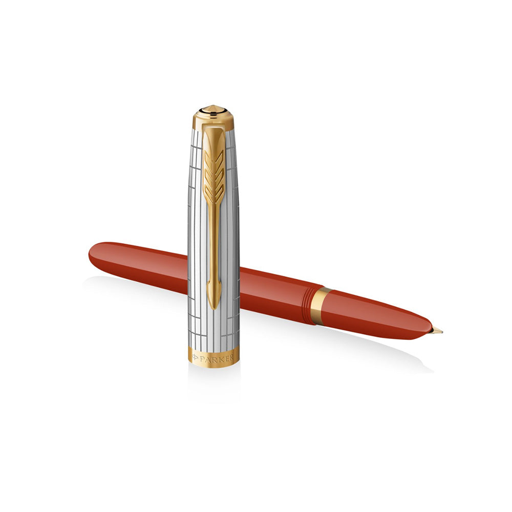 Parker 51 Red Rage GT Fountain Pen – Medium Nib