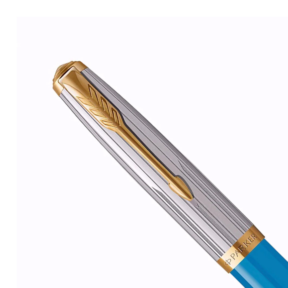 Parker 51 Turquoise GT Fountain Pen – Medium Nib