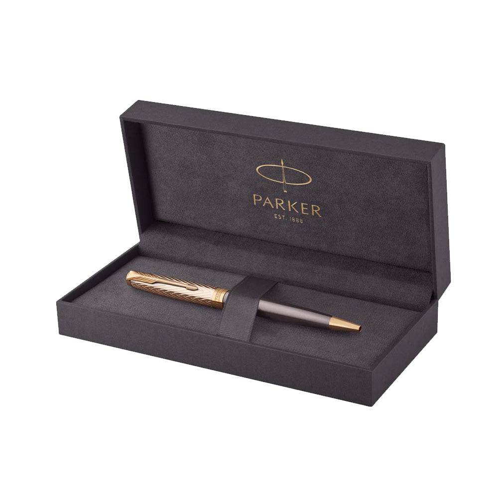 Parker Sonnet Pioneers Collection Grey Lacquer GT Ballpoint Pen