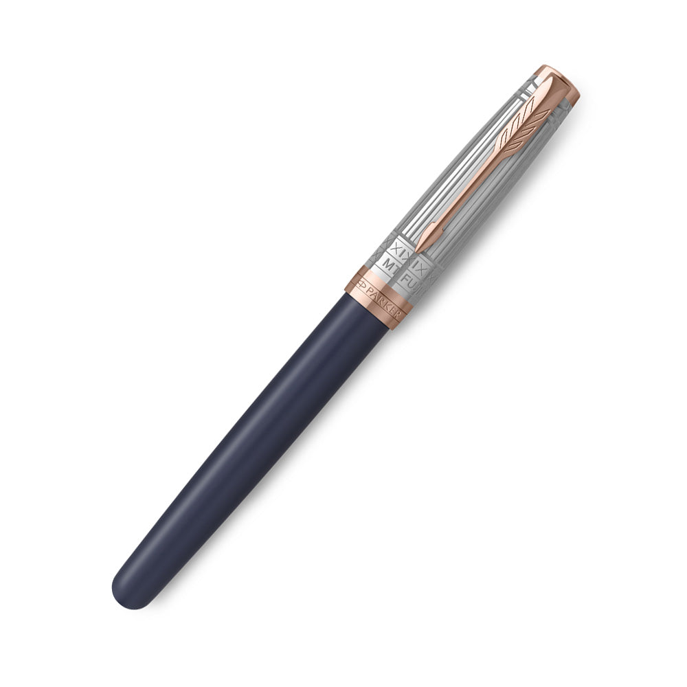 Parker Sonnet Mt. Fuji Special Edition Blue Lacquer with PGT Fountain Pen - 18Kt Gold Rhodium-Plated Fine Nib