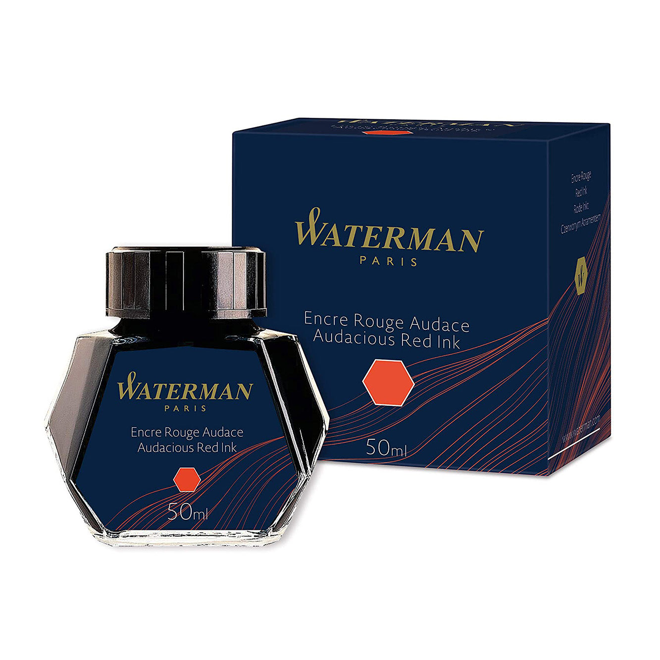 Waterman Audacious Red - 50ml Ink Bottle