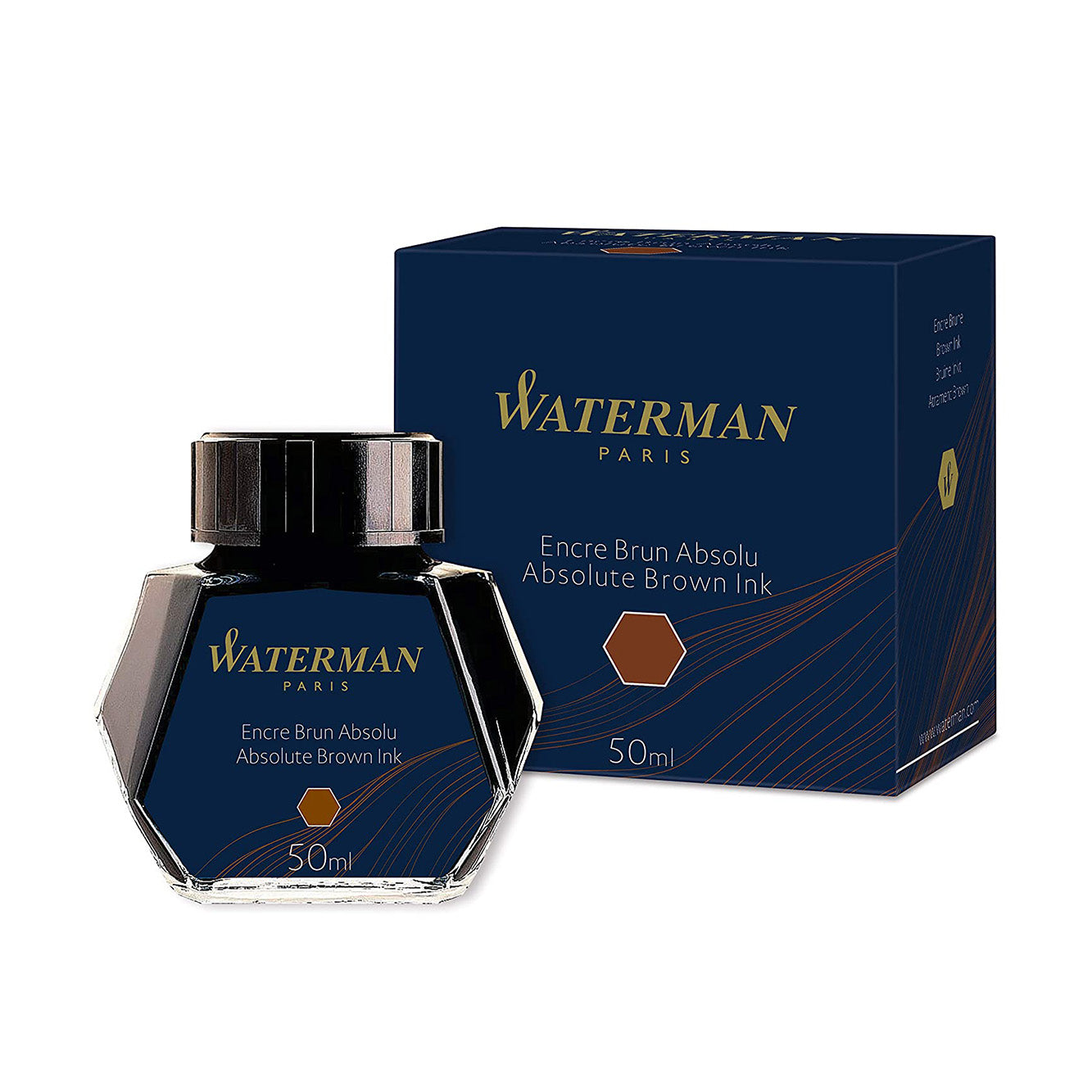 Waterman Absolute Brown – 50ml Ink Bottle