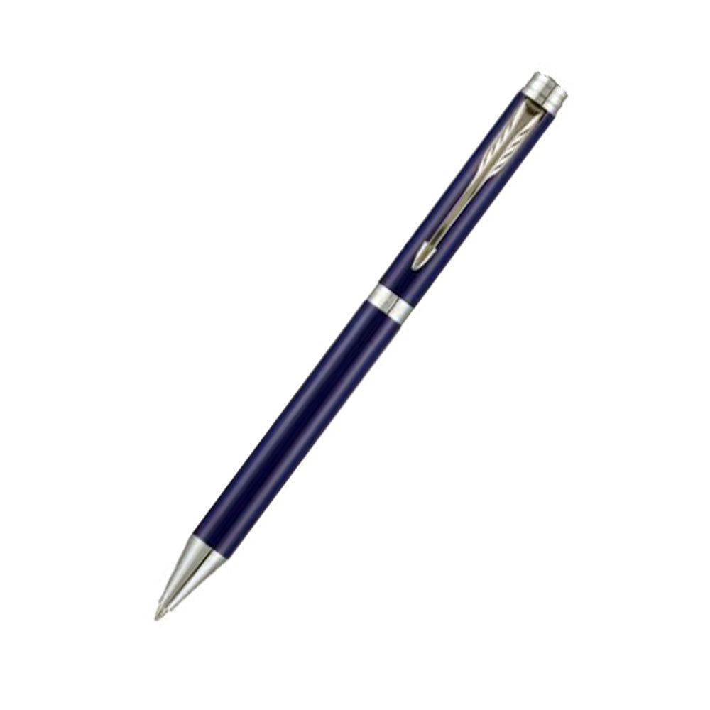 Parker Folio Standard Blue Chrome Trim Ball Pen