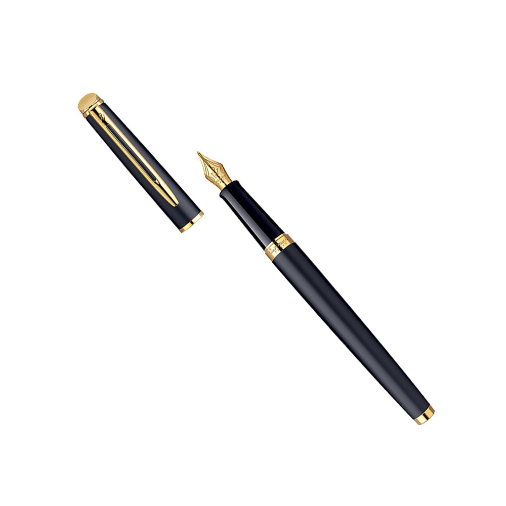 Waterman Hemisphere Matte Black GT Fountain Pen - Fine Nib