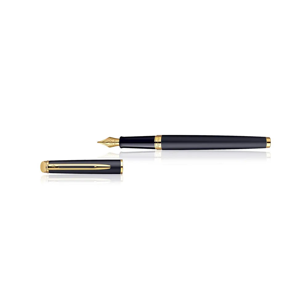 Waterman Hemisphere Matte Black GT Fountain Pen - Fine Nib