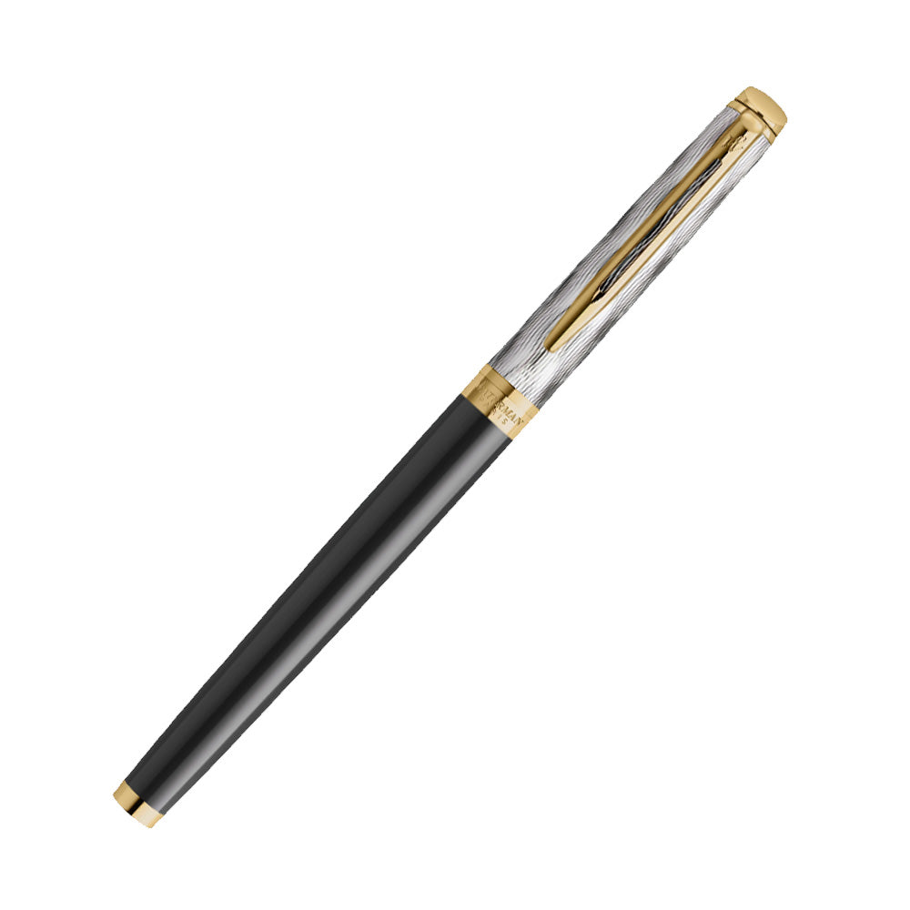 Waterman Hemisphere Reflections of Paris Special Edition Deluxe Black with Gold Trim Fountain Pen - Medium Nib