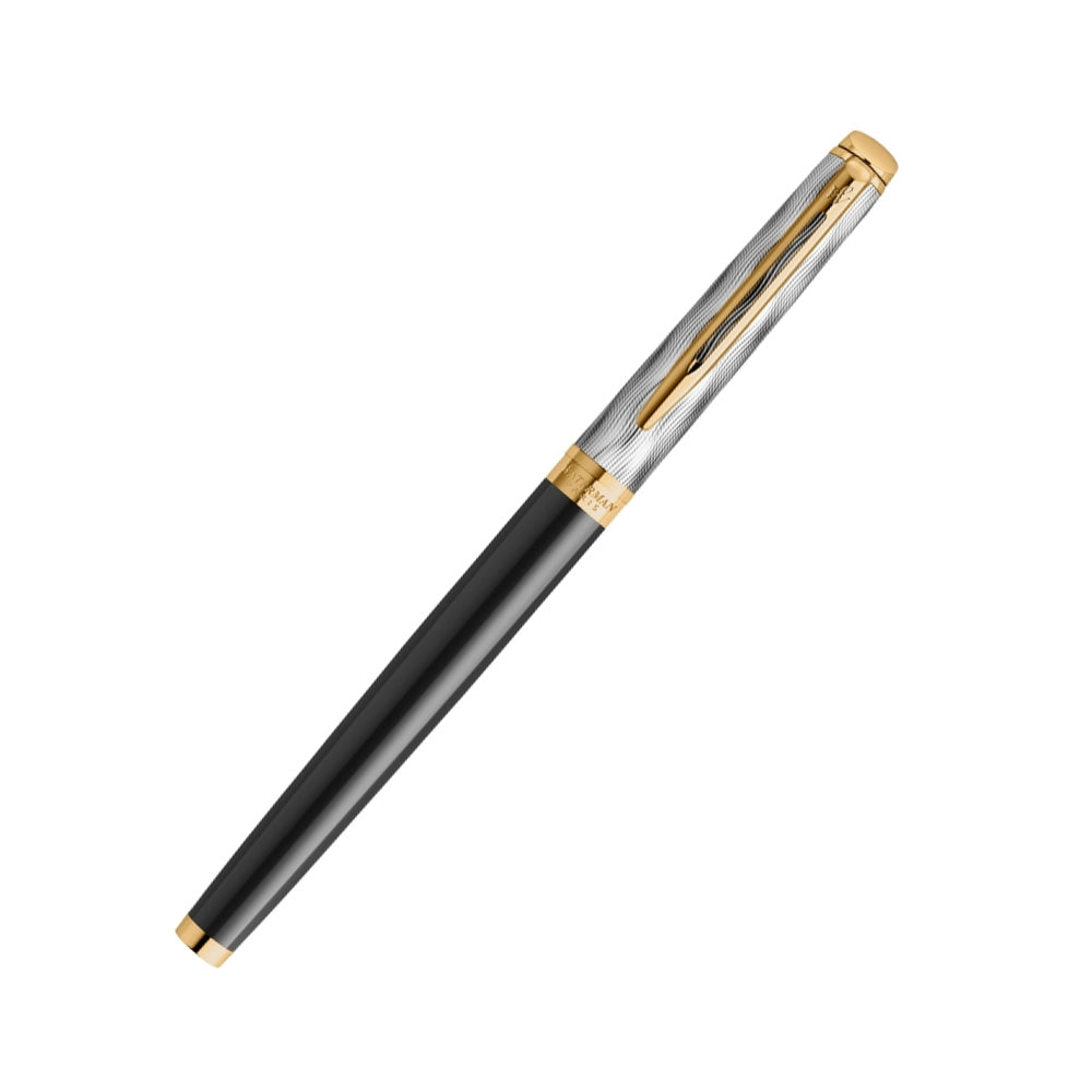 Waterman Hemisphere Reflections of Paris Special Edition Deluxe Black with Gold Trim Rollerball Pen