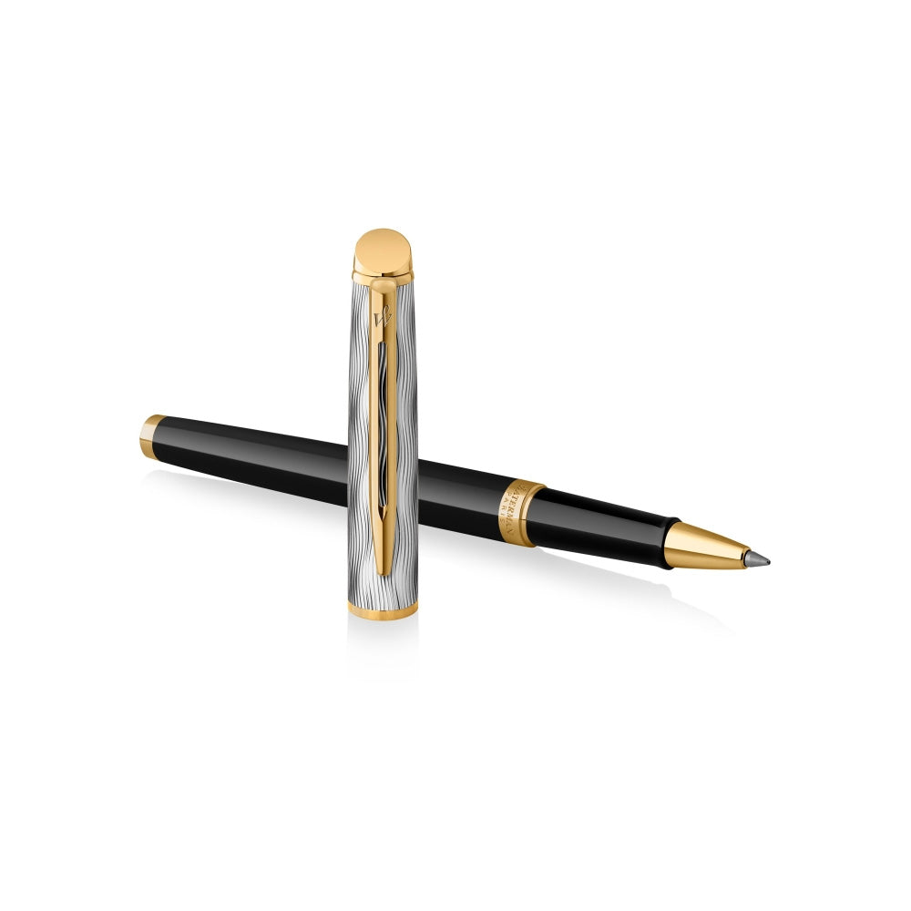 Waterman Hemisphere Reflections of Paris Special Edition Deluxe Black with Gold Trim Rollerball Pen