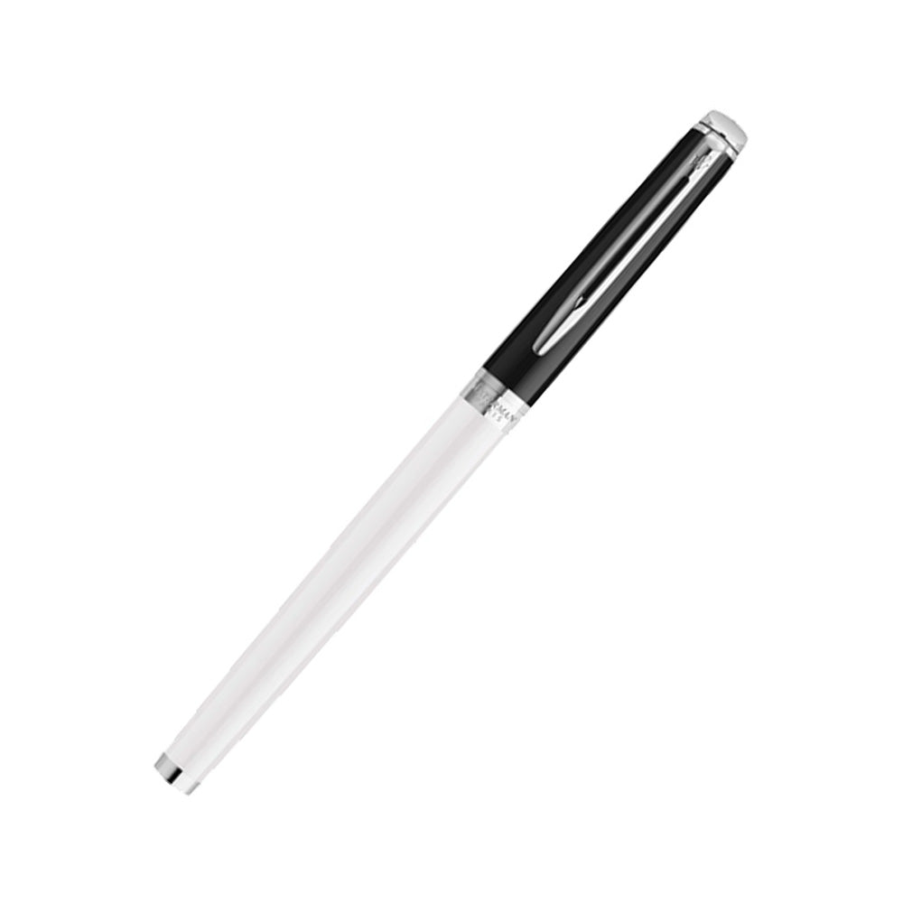 Waterman Hemisphere Colour Blocking Black & White CT Fountain Pen - Fine Nib