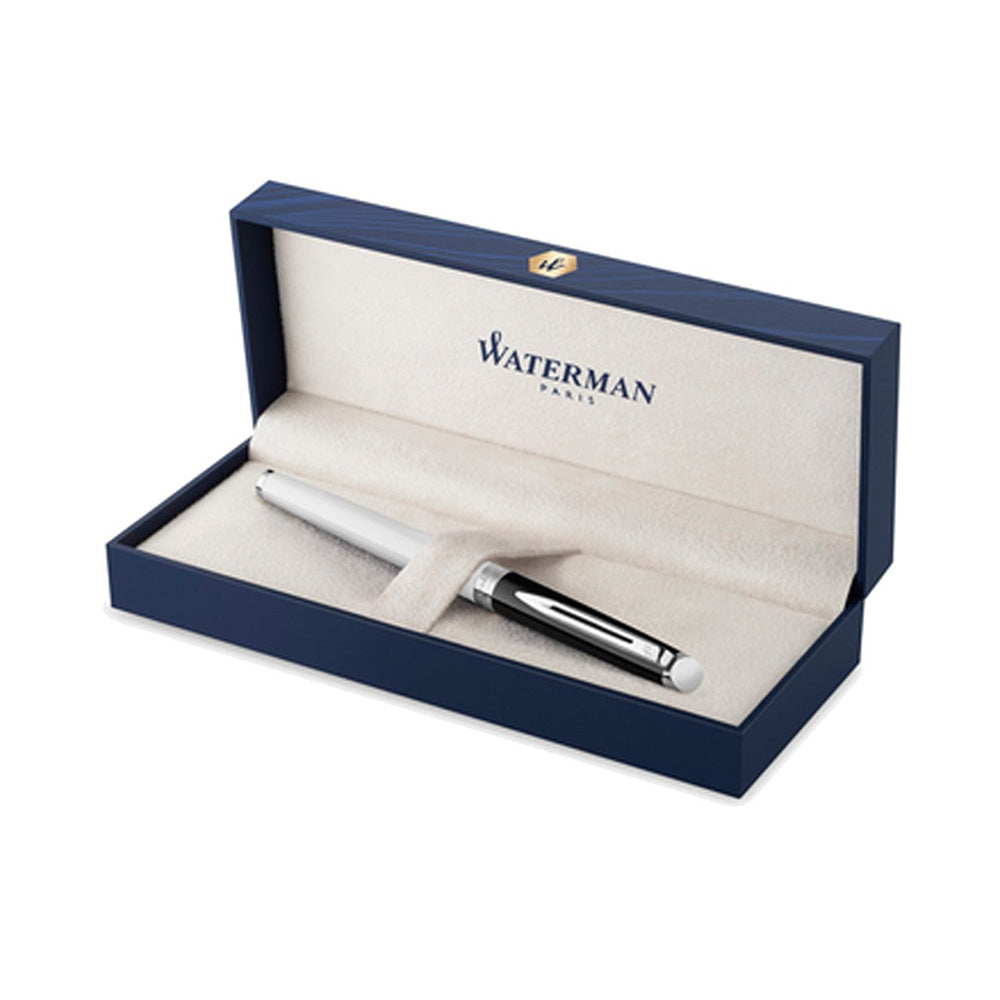 Waterman Hemisphere Colour Blocking Black & White CT Fountain Pen - Fine Nib