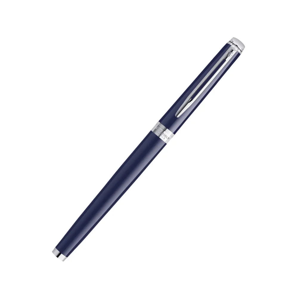 Waterman Hemisphere Dark Blue Lacquer with Palladium-Coated Trim Fountain Pen - Fine Nib