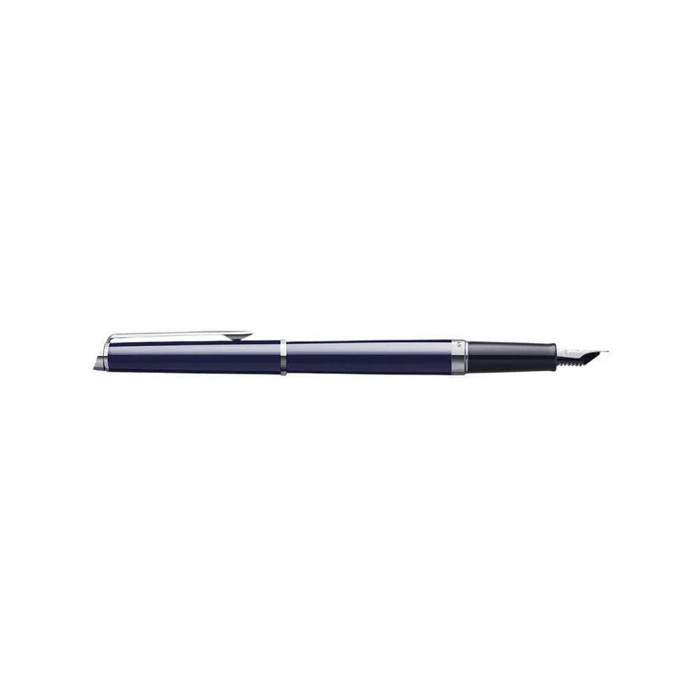 Waterman Hemisphere Dark Blue Lacquer with Palladium-Coated Trim Fountain Pen - Fine Nib