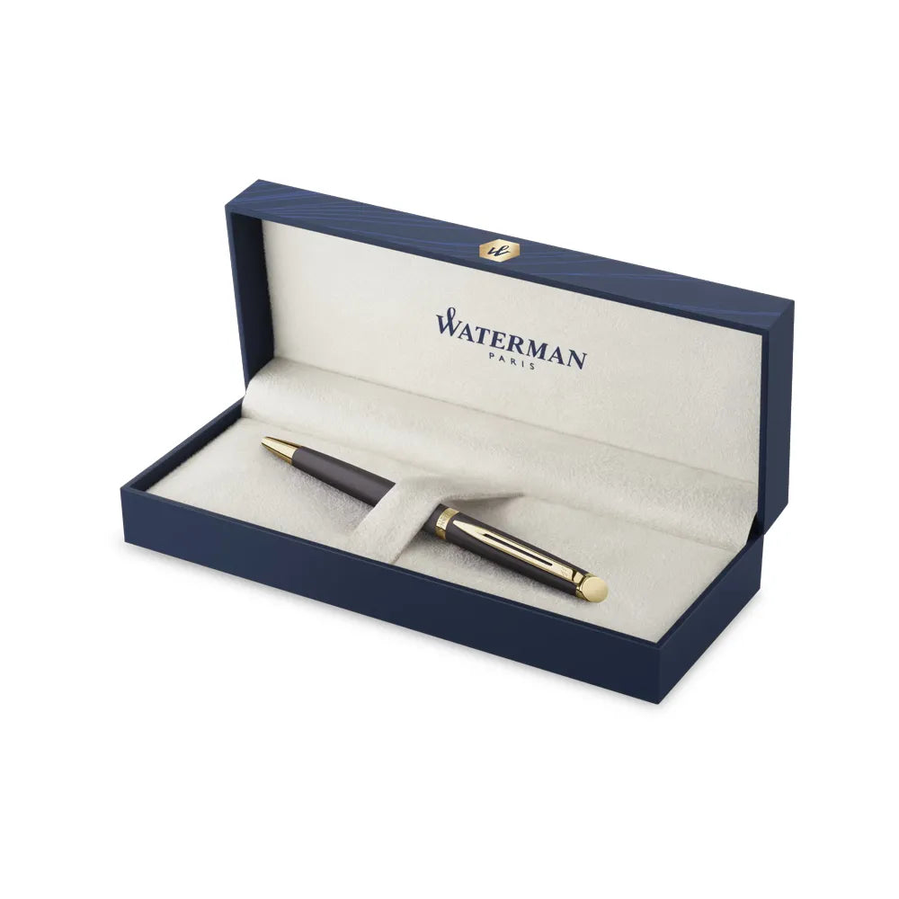 Waterman Hemisphere Metallic Black Lacquer with Gold Trim Ballpoint Pen