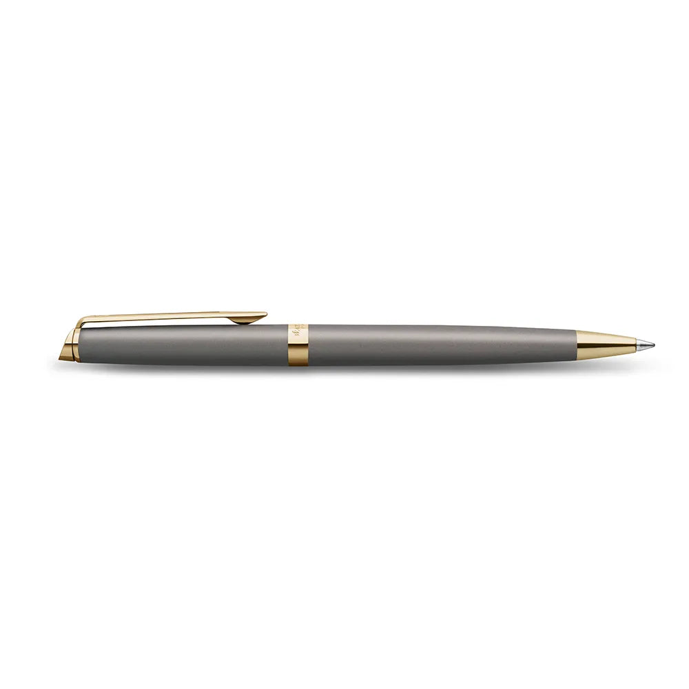 Waterman Hemisphere Metallic Grey Lacquer with Gold Trim Ballpoint Pen