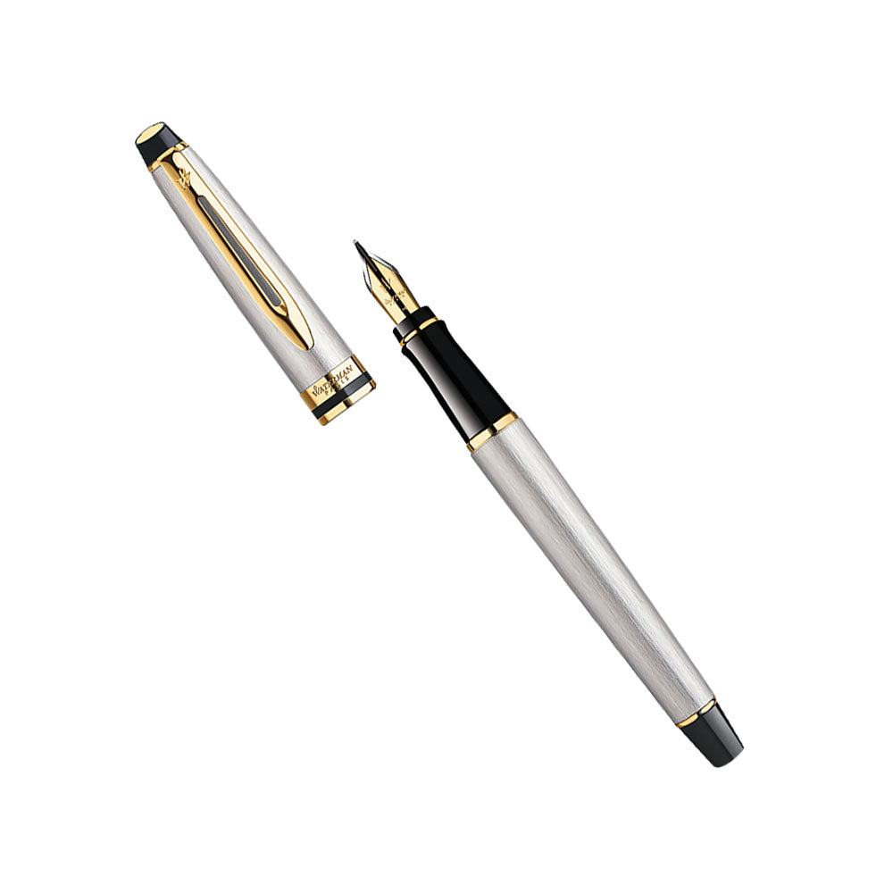 Waterman Expert Stainless Steel GT Fountain Pen – Fine Nib
