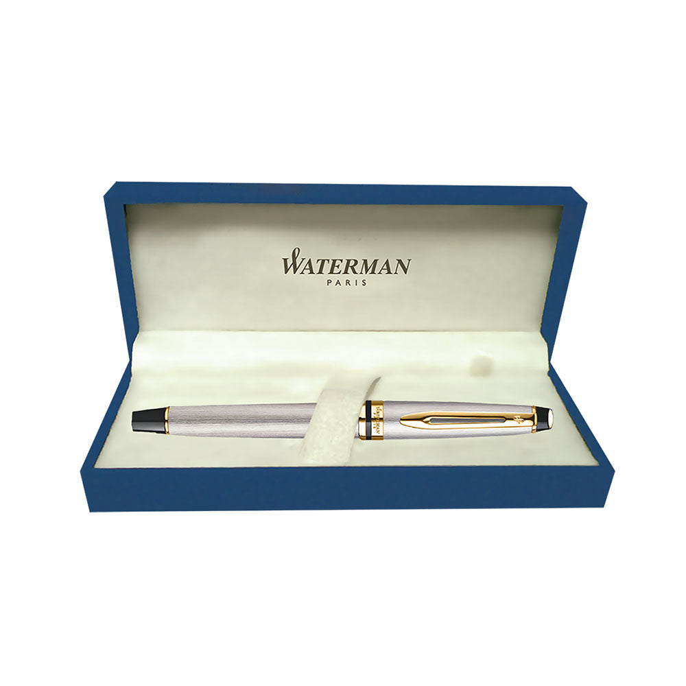 Waterman Expert Stainless Steel GT Fountain Pen – Fine Nib