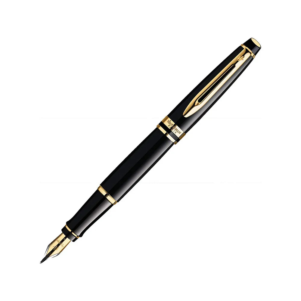 Waterman Expert Black Resin GT Fountain Pen – Fine Nib