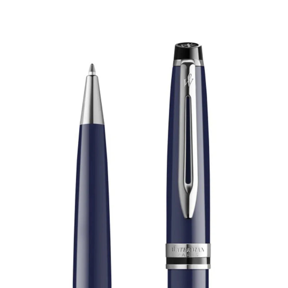 Waterman Expert Dark Blue Lacquer with Palladium-Coated Trim Ballpoint Pen