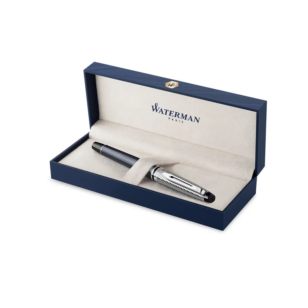 Waterman Expert Deluxe Metallic Stone Grey Lacquer CT Fountain Pen