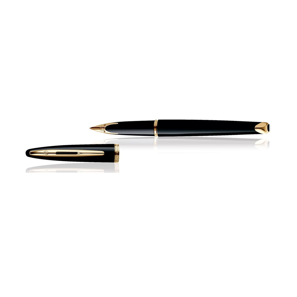 Waterman Carene Black Sea Lacquer GT Fountain Pen - 18Kt Gold Rhodium-Plated Nib