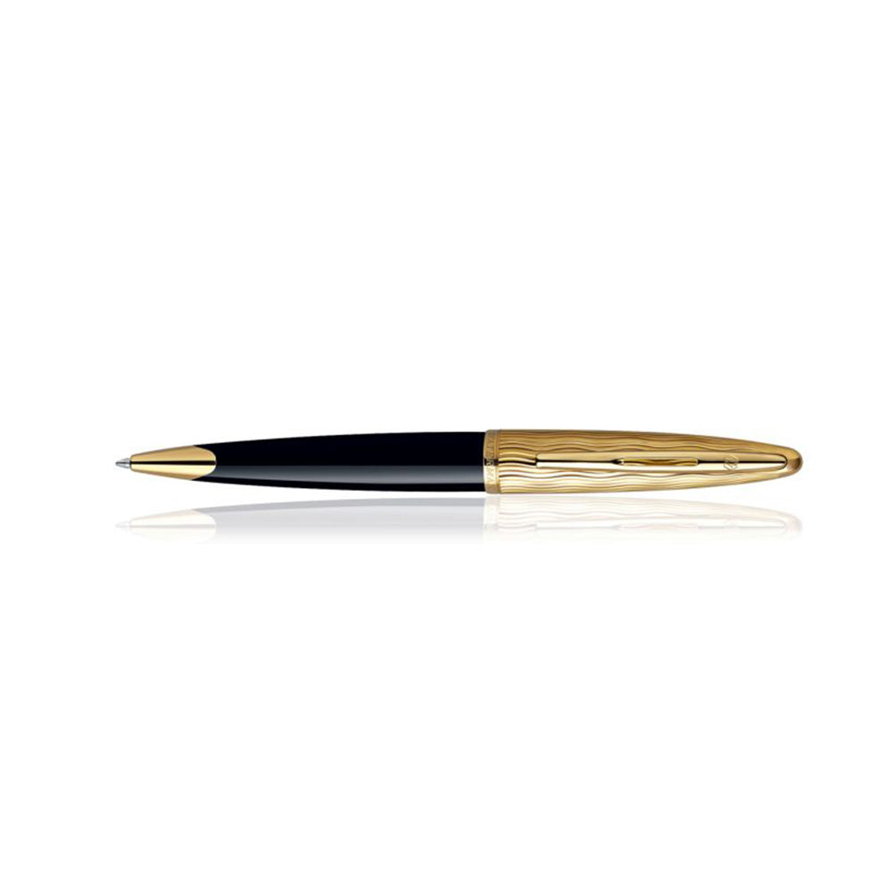 Waterman Carene Essential Black & Gold with Gold Trim Ballpoint Pen